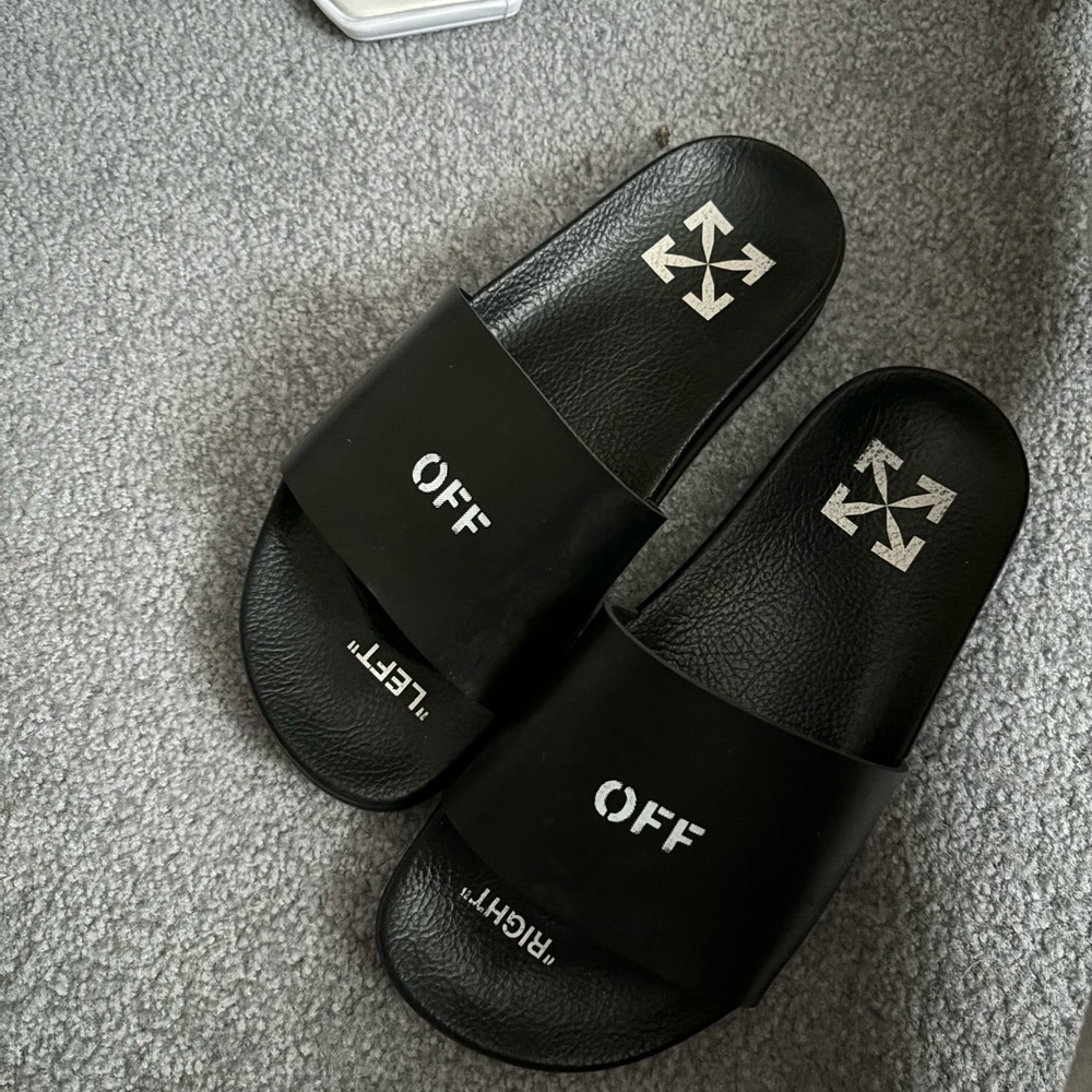 Off white slides size 37 lightly worn
